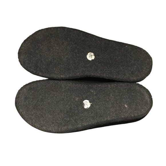 Haflinger Wool Black Slip-On Slippers Size 8.5/39 - Picture 9 of 10